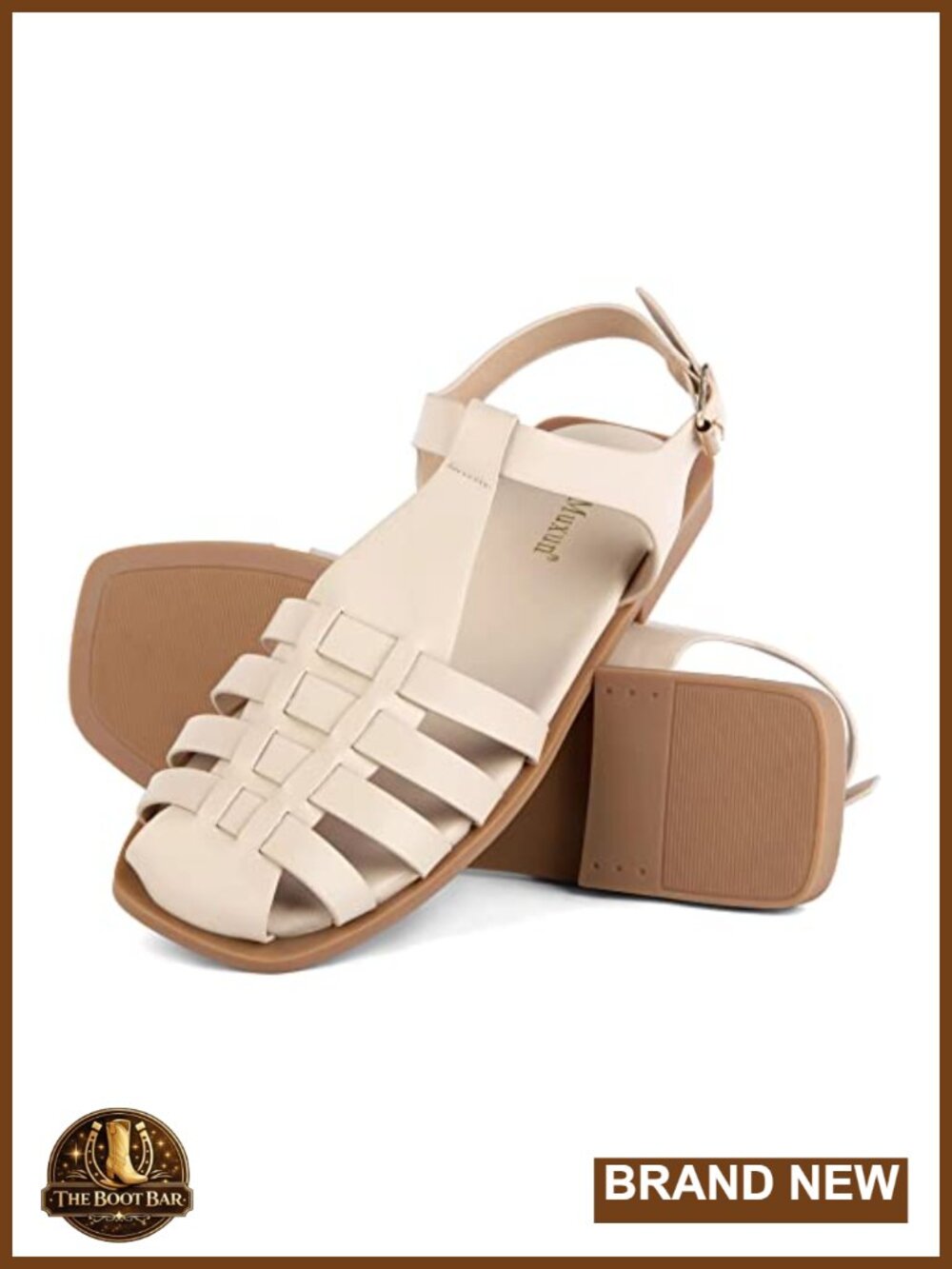 Closed Toe Roman Flat Sandals with Ankle Strap - Lightweight Gladiator Outdoor